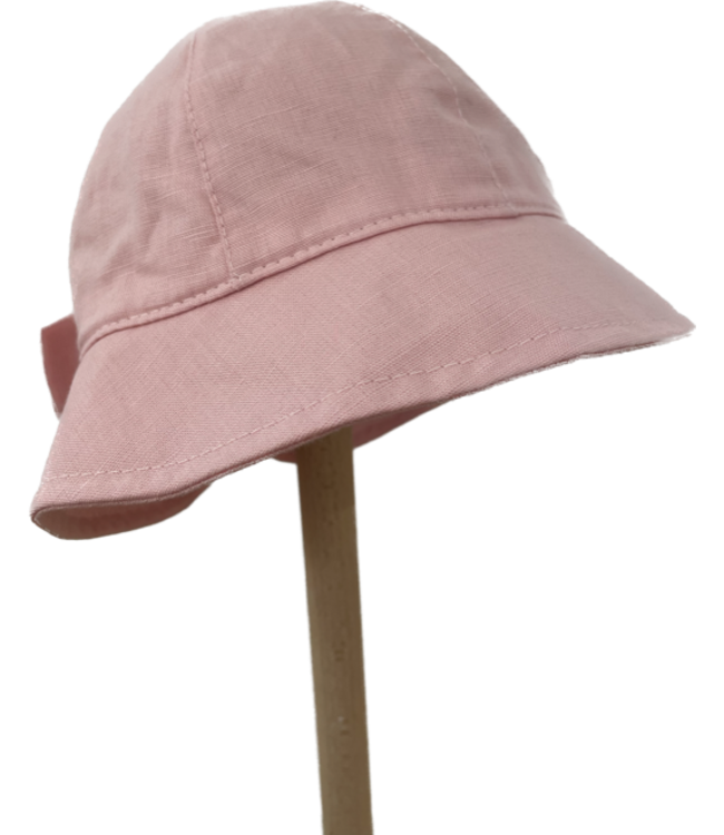 Il trenino Il trenino - Zonnehoedje met grote strik - Oudroze