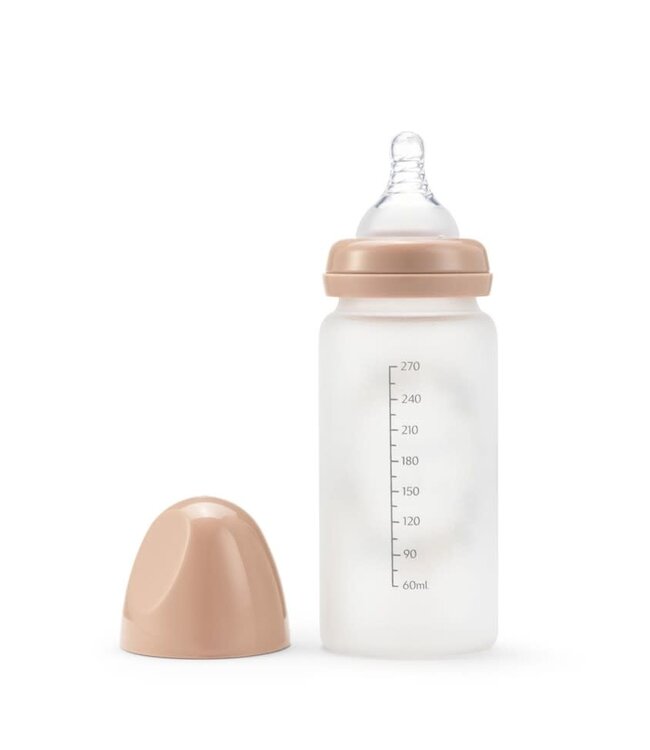 Elodie Elodie - Glazen baby fles met siliconen speen 0m+  Blue Gar