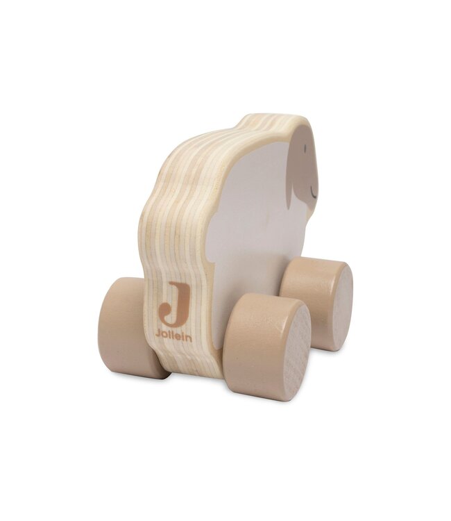 Jollein Jollein - Houten speelgoedauto Farm Lamb