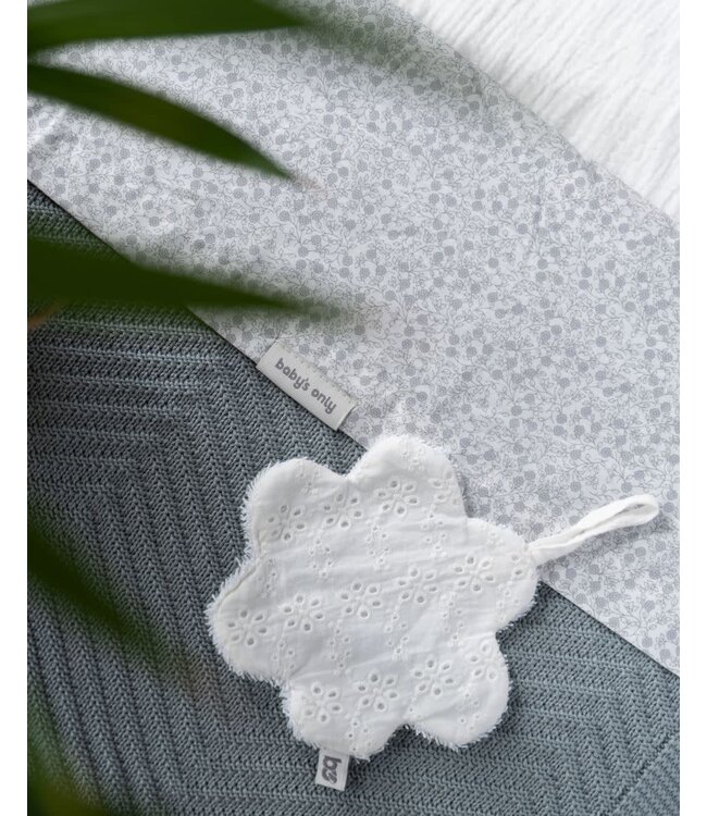 Baby's Only Baby's Only - Speendoekje bloem Calm wit