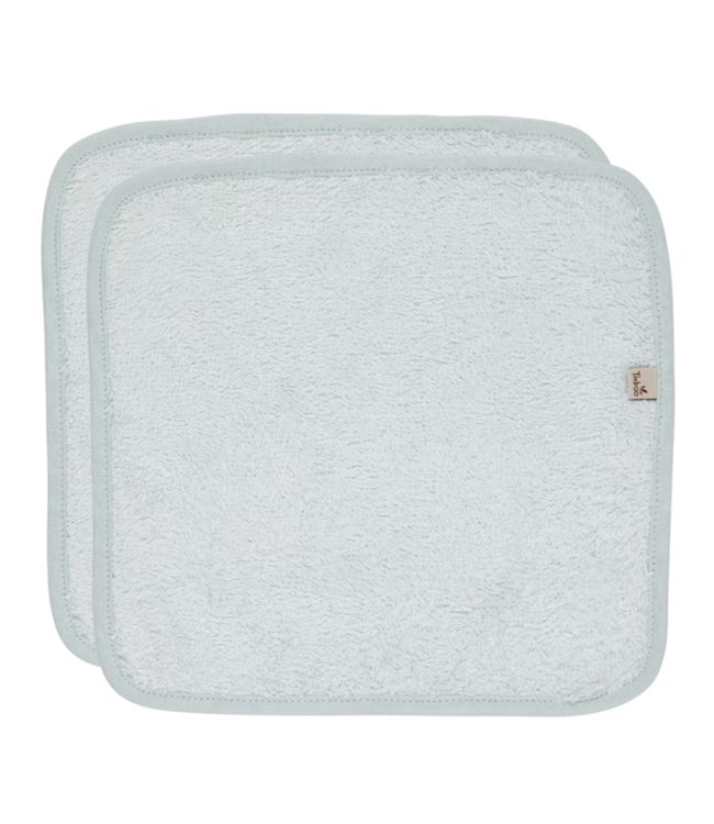 Timboo Timboo - Reusable Soft Wipes 20X20Cm (6 Pieces) - Riviera Blue