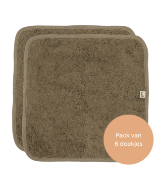 Timboo Timboo - Reusable Soft Wipes 20X20Cm (6 Pieces) - Jungle Green