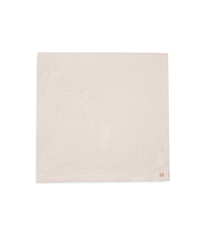 Jollein Jollein - Hydrofiele Doek Large 115x115cm Miffy Stripe Biscuit (2pack)
