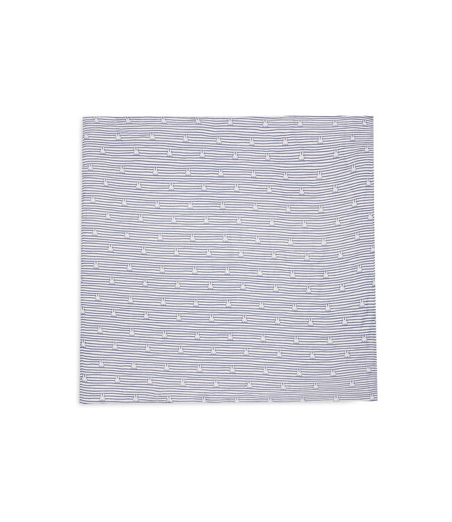 Jollein Jollein - Hydrofiele Doek Large 115x115cm Miffy Stripe Navy (2pack)