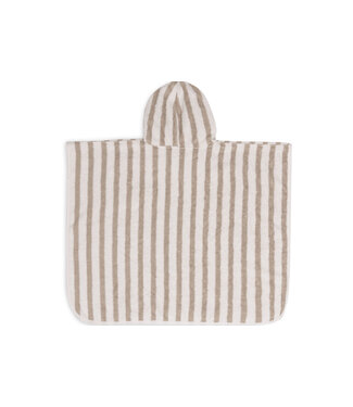 Jollein Jollein - Badponcho Stripe Terry Olive Green GOTS