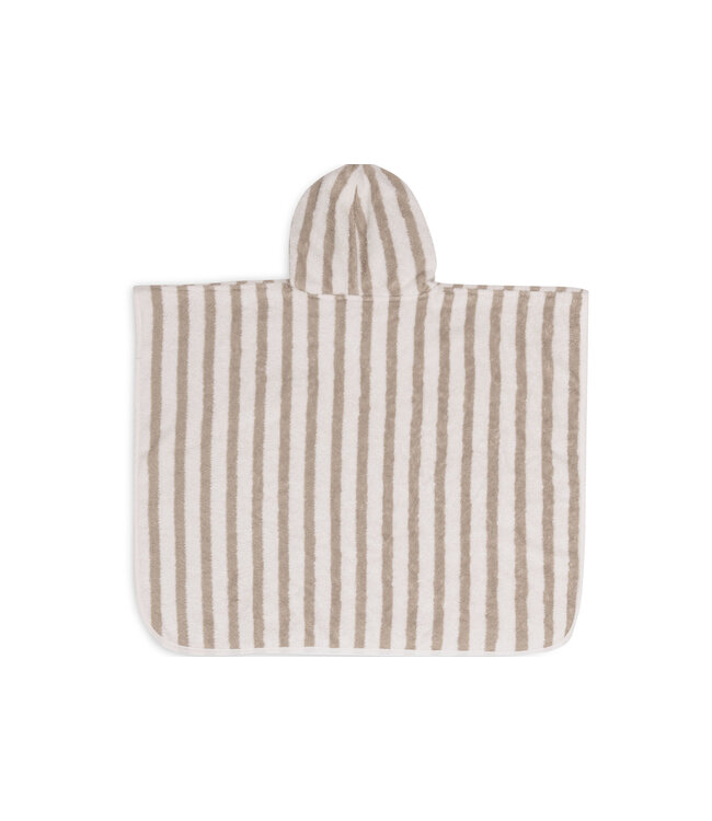 Jollein Jollein - Badponcho Stripe Terry Olive Green GOTS