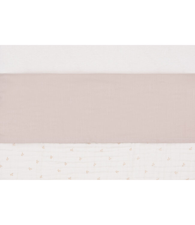 Jollein Jollein - Laken Wieg 75x100cm Slub Nougat