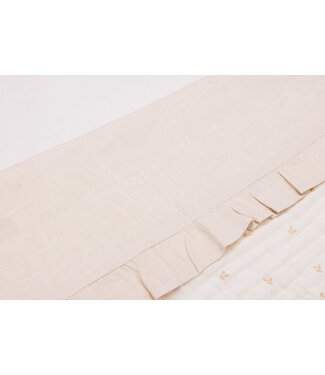 Jollein Jollein - Laken Ledikant 120x150cm Ruffle Natural
