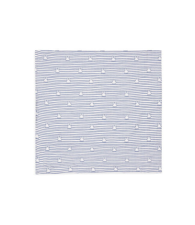 Jollein Jollein - Hydrofiele Doek Small 70x70cm Miffy Stripe Navy (3pack)