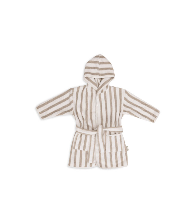 Jollein Jollein - Badjas 3-4 year Stripe Terry Olive Green GOTS