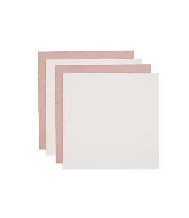 Jollein Jollein - Hydrofiele Doek Small 70x70cm Wild Rose/Ivory (4pack)