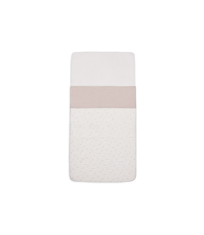 Jollein Jollein - Laken Wieg 75x100cm Slub Nougat