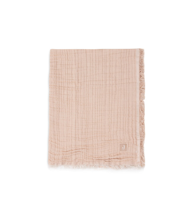 Jollein Jollein - Deken Ledikant 120x120cm Fringe Moonstone/Ivory GOTS
