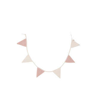 Jollein Jollein - Vlaggenlijn 200x17cm Wild Rose/Ivory