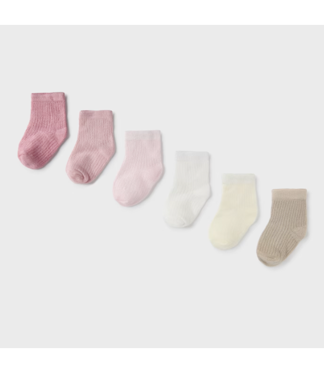 Mayoral Mayoral - Set van 6 kousen - Roze