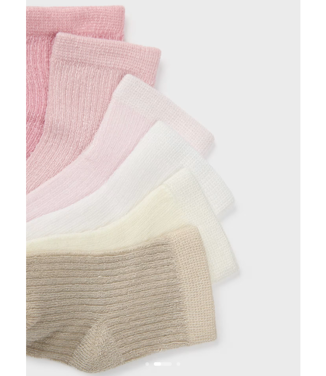 Mayoral Mayoral - Set van 6 kousen - Roze