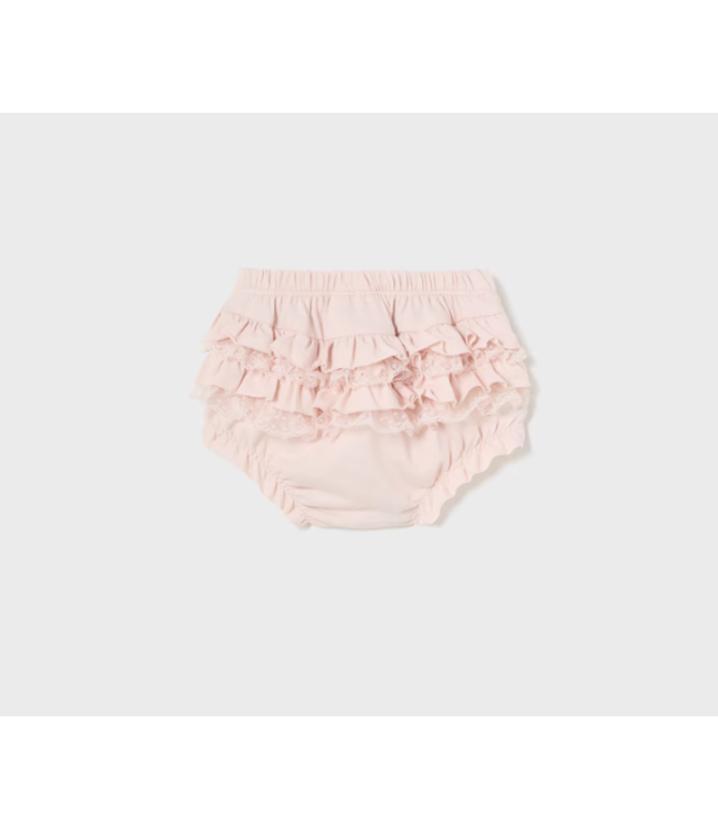 Mayoral Mayoral - Bloomer met kant en frul - Roze