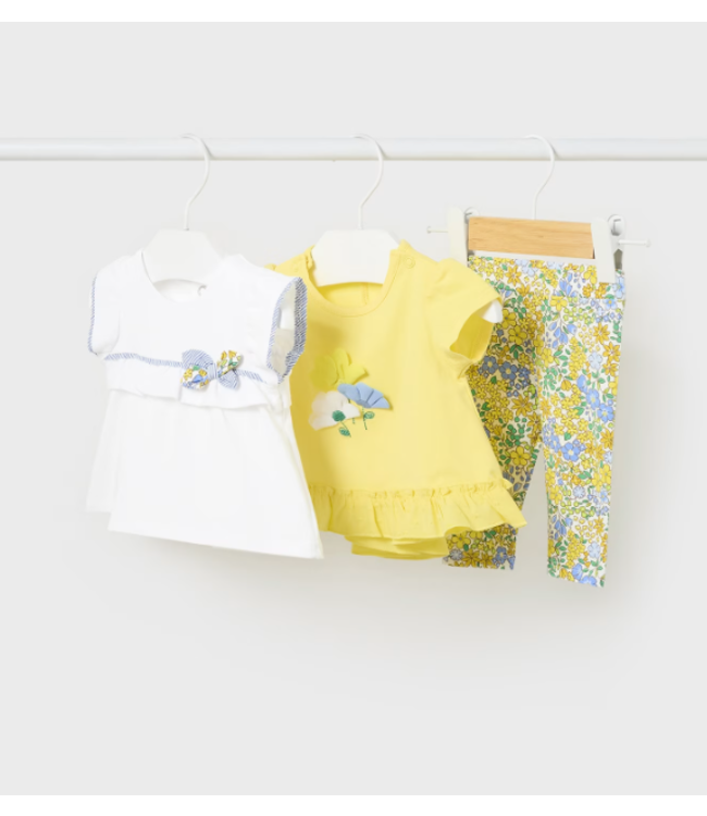 Mayoral Mayoral - 3-delig setje - Tshirt + broekje