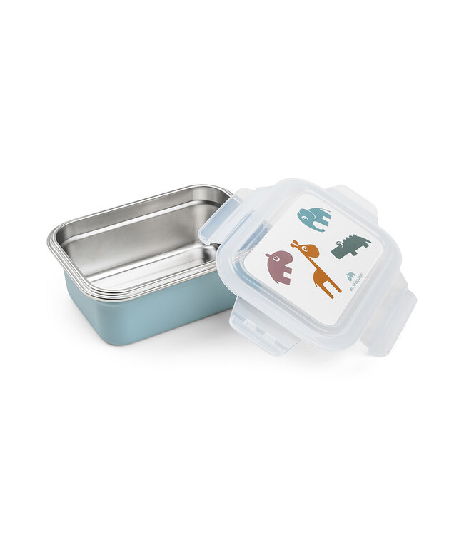 Done by Deer Done by Deer - Metal lunch box Deer friends Blue