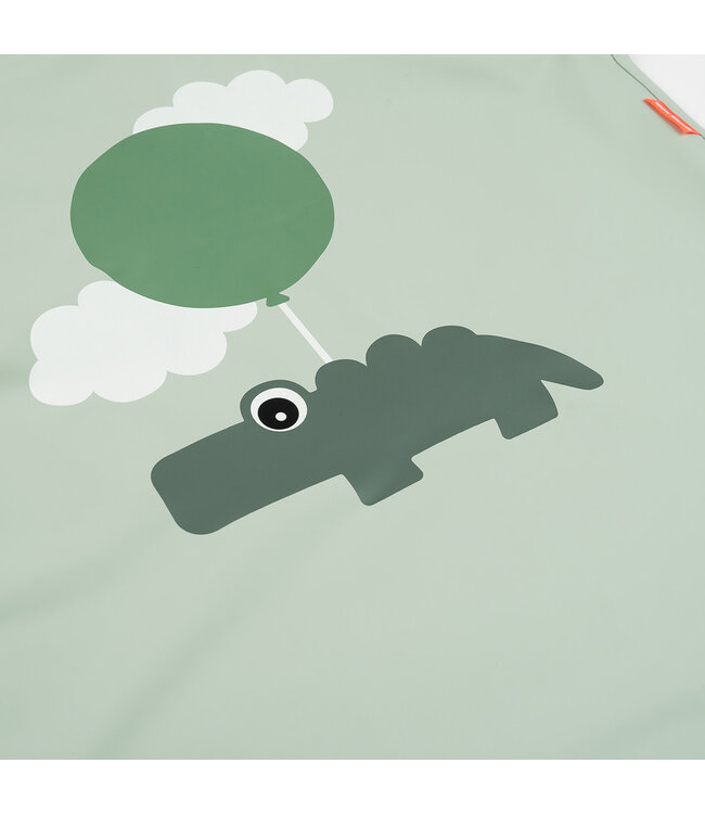 Done by Deer Done by Deer - Waterproof kids apron Happy clouds Green