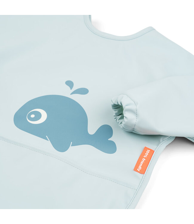 Done by Deer Done by Deer - Sleeved pocket bib Wally Blue