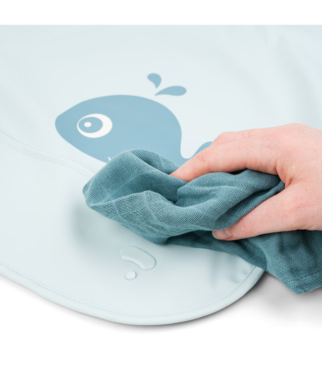 Done by Deer Done by Deer - Sleeved pocket bib Wally Blue