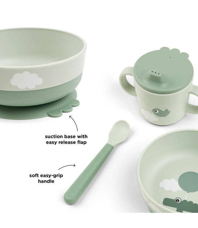 Done by Deer Done by Deer - Foodie first meal set Happy clouds Green