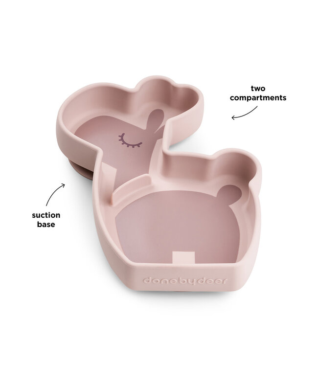 Done by Deer Done by Deer - Silicone Stick&Stay snack plate Lalee Powder