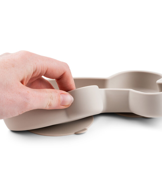 Done by Deer Done by Deer - Silicone Stick&Stay snack plate Lalee Sand