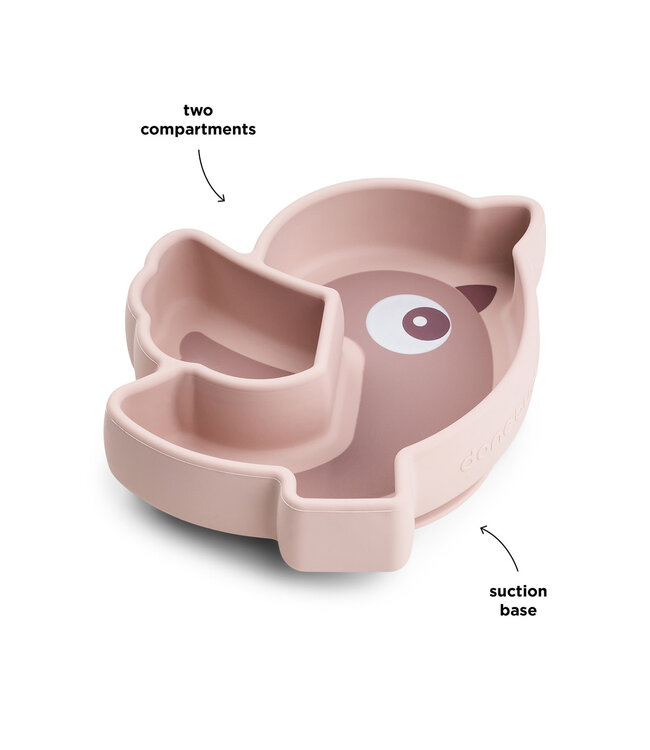 Done by Deer Done by Deer - Silicone Stick&Stay snack plate Birdee Powder