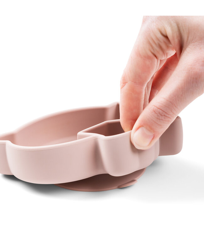 Done by Deer Done by Deer - Silicone Stick&Stay snack plate Birdee Powder