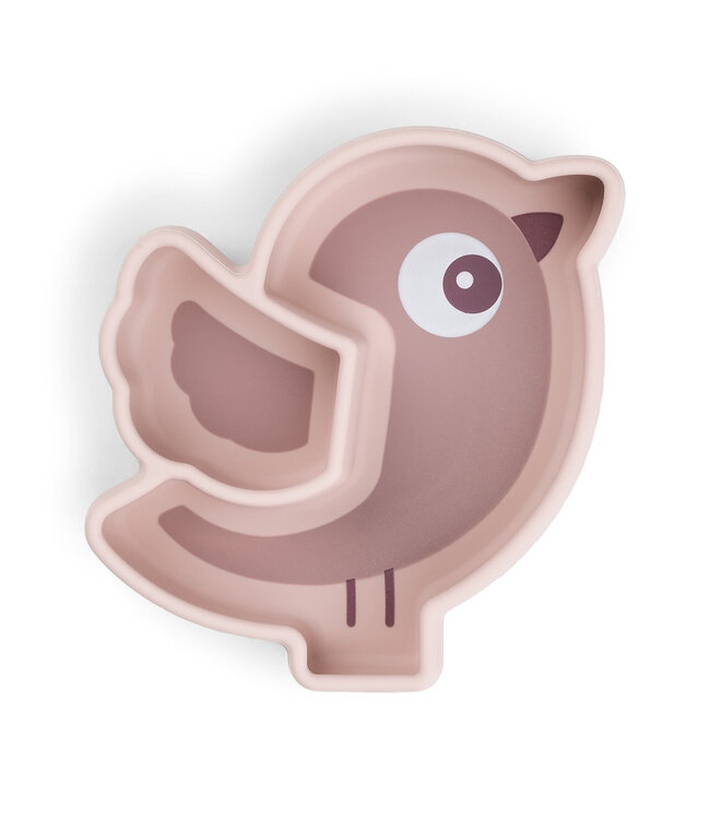 Done by Deer Done by Deer - Silicone Stick&Stay snack plate Birdee Powder