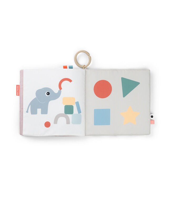 Done by Deer Done by Deer - Tummy time soft book Deer friends Colour mix