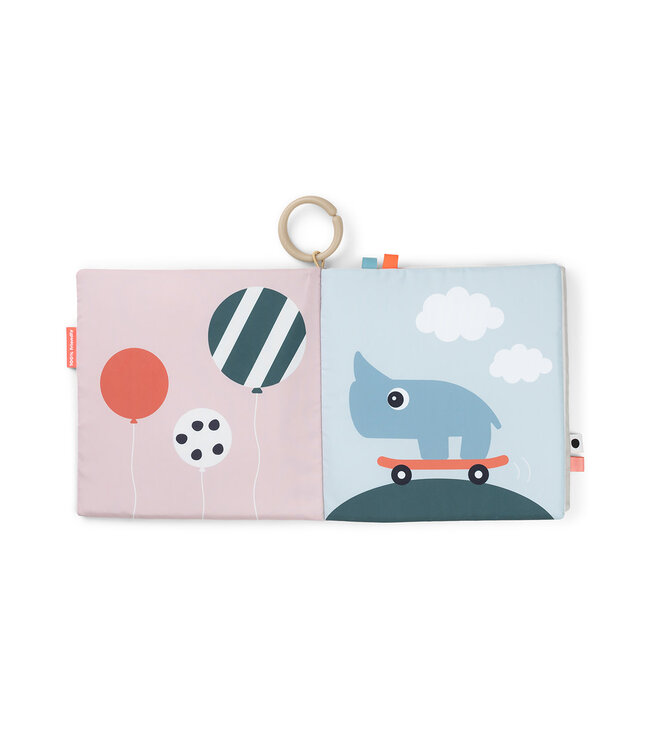 Done by Deer Done by Deer - Tummy time soft book Deer friends Colour mix