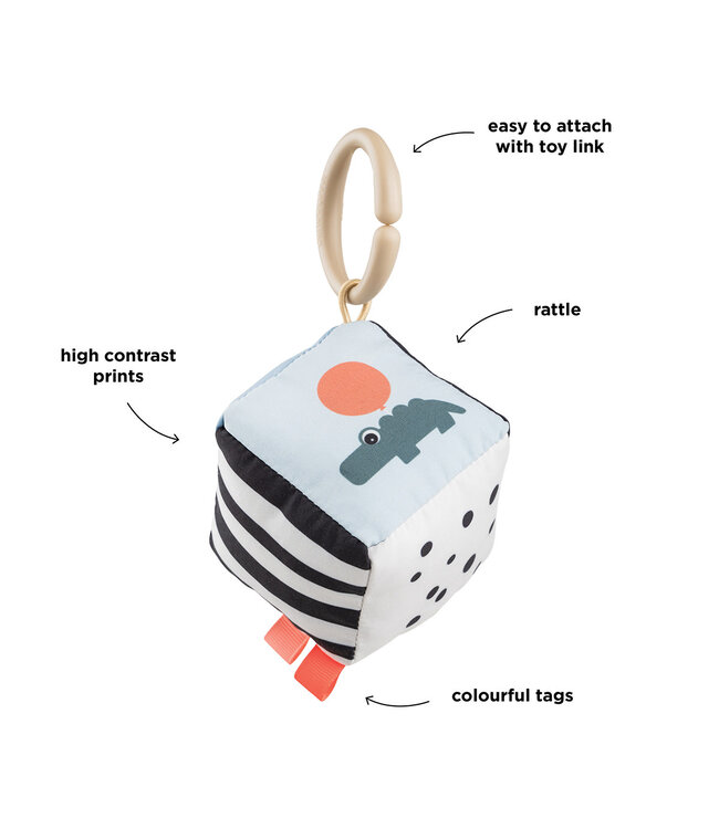 Done by Deer Done by Deer - Contrast baby cube Happy clouds Colour mix