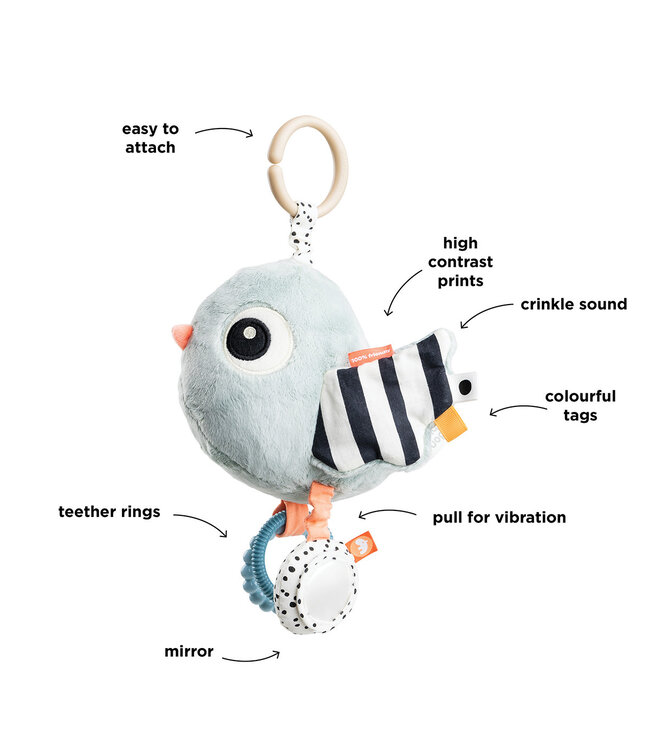 Done by Deer Done by Deer - To go activity sensory toy Birdee Blue