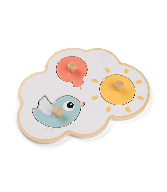 Done by Deer Done by Deer - First peg puzzle Happy clouds Colour mix