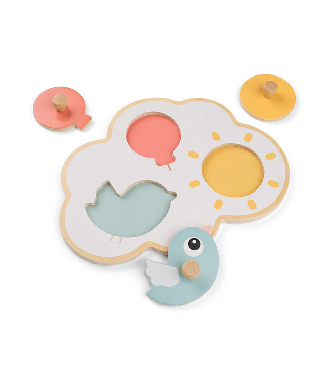 Done by Deer Done by Deer - First peg puzzle Happy clouds Colour mix