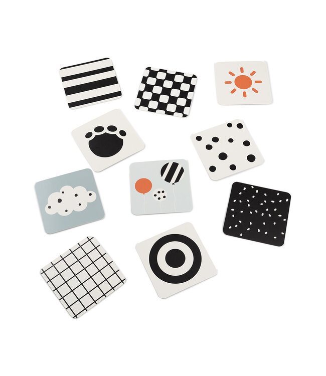 Done by Deer Done by Deer - Baby contrast cards 10-pack Elphee Colour mix