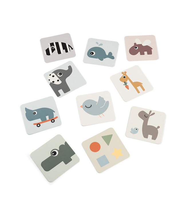 Done by Deer Done by Deer - Baby contrast cards 10-pack Elphee Colour mix
