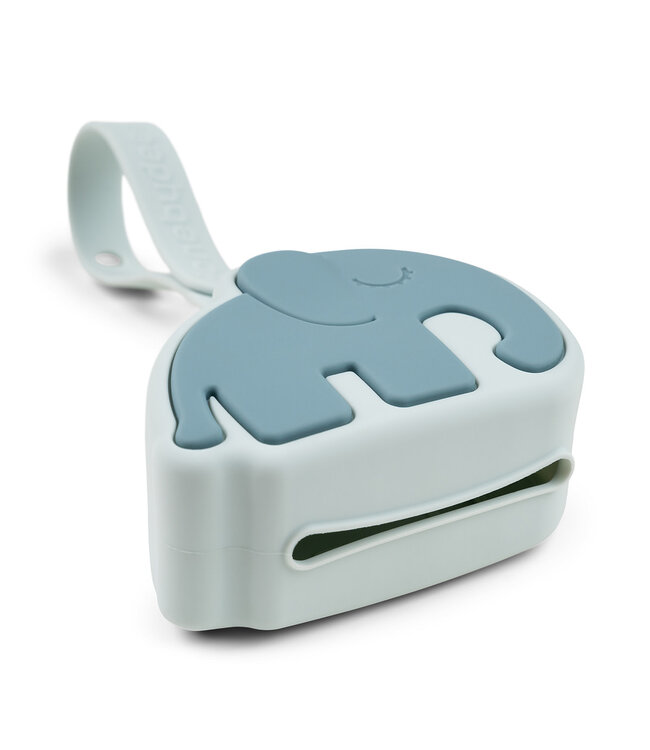 Done by Deer Done by Deer - Silicone pacifier pouch Elphee Blue