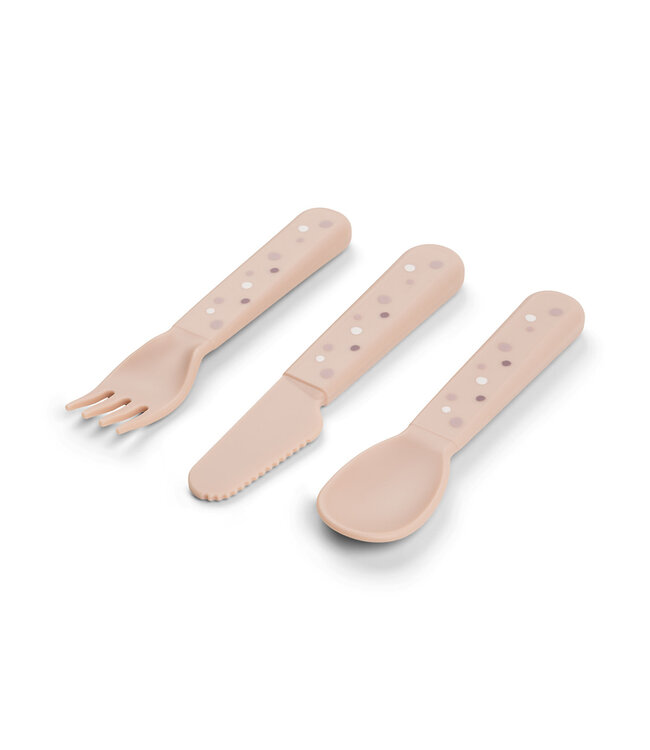 Done by Deer Done by Deer - Foodie cutlery set Happy dots Powder