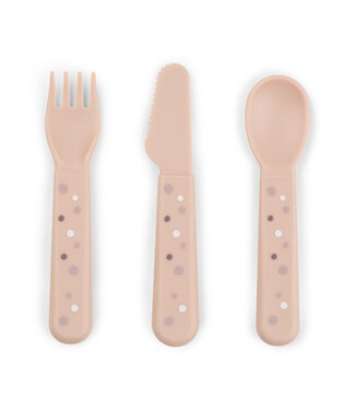 Done by Deer Done by Deer - Foodie cutlery set Happy dots Powder