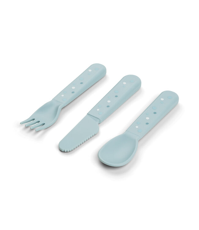 Done by Deer Done by Deer - Foodie cutlery set Happy dots Blue