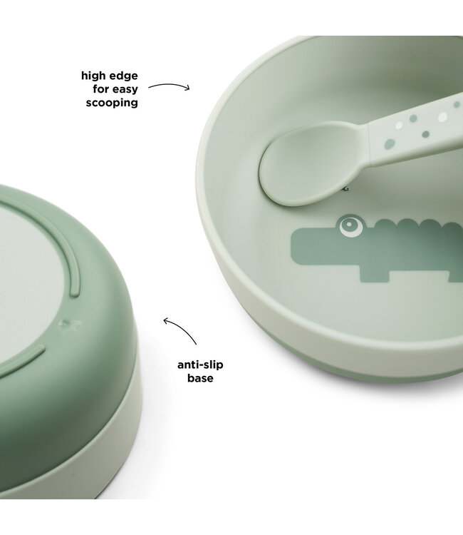 Done by Deer Done by Deer - Foodie bowl Croco Green