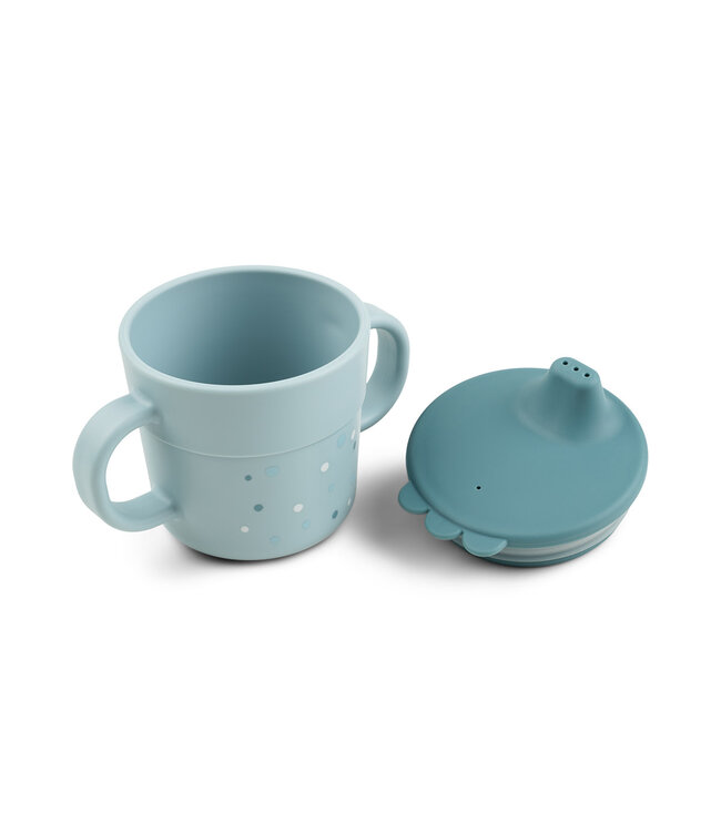 Done by Deer Done by Deer - Foodie spout cup Happy dots Blue