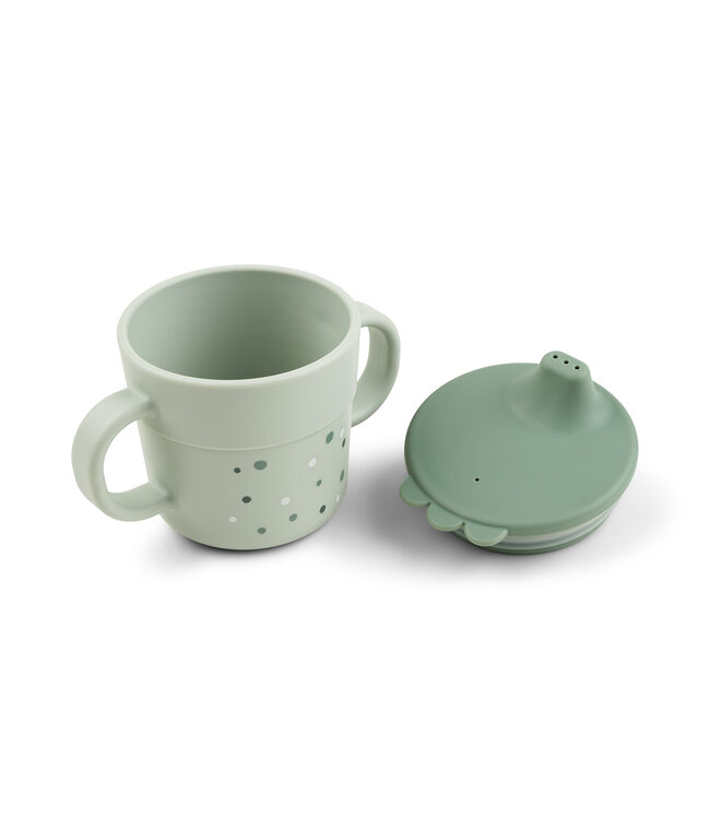 Done by Deer Done by Deer - Foodie spout cup Happy dots Green