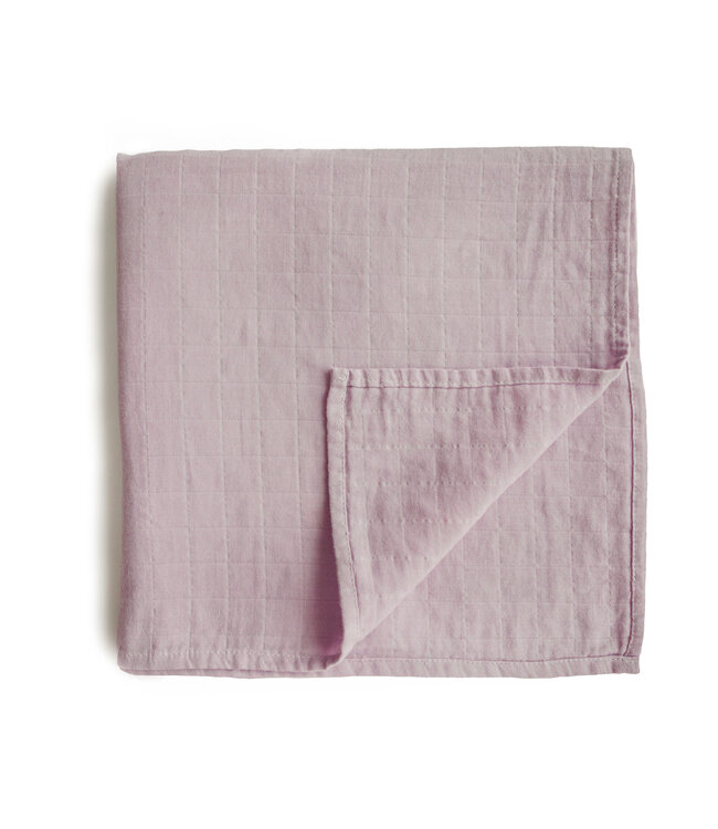 Mushie Mushie - Swaddle - Soft Mauve  - 120Cm X 120Cm