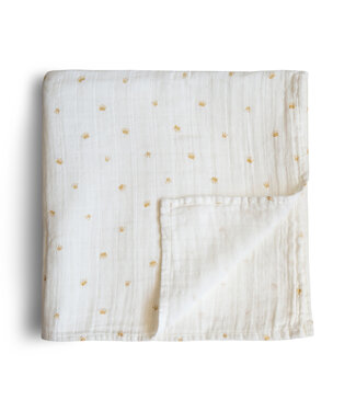 Mushie Mushie - Swaddle - Crowns - 120Cm X 120Cm