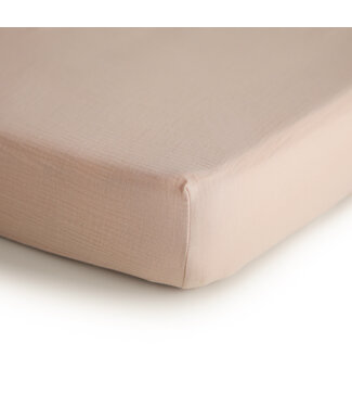 Mushie Mushie - Crib Sheet -  Medium - Blush